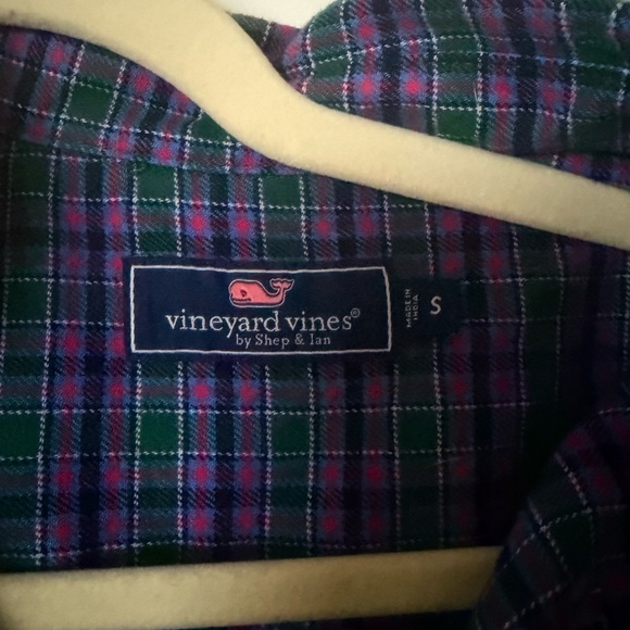 Vineyard Vines Purple and Green Plaid Shirt - Picture 3 of 3